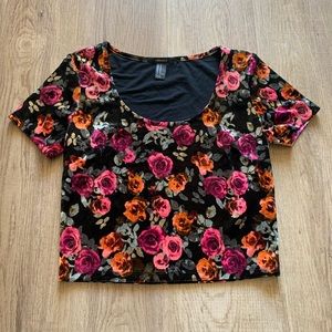 Floral crop top